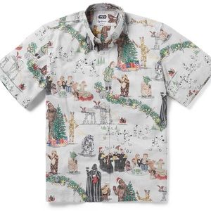 Reyn Spooner Star Wars Christmas Aloha Shirt - Size M